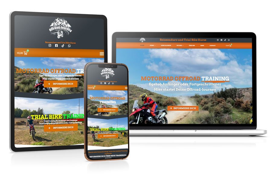 Webdesign für Motorrad Events