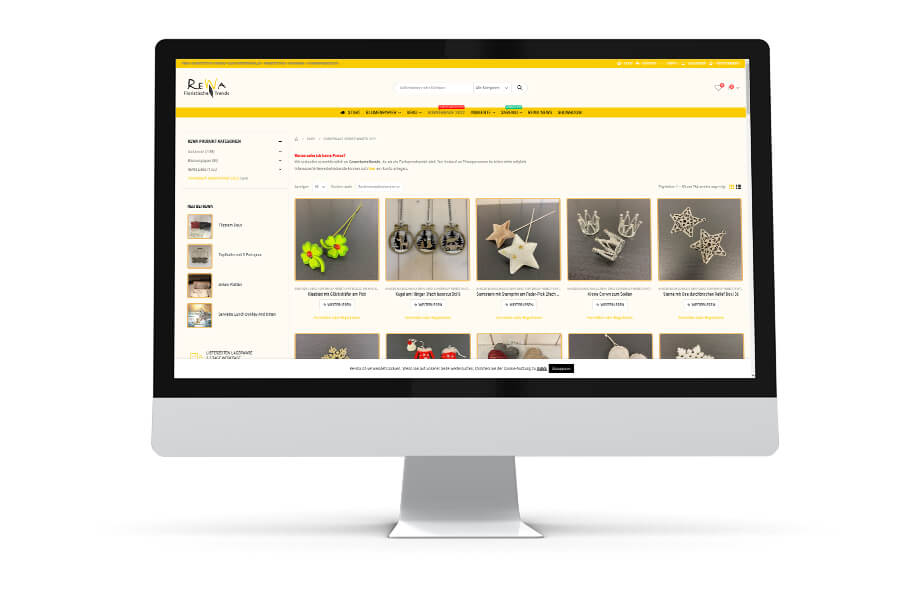 Online Shop Webdesign